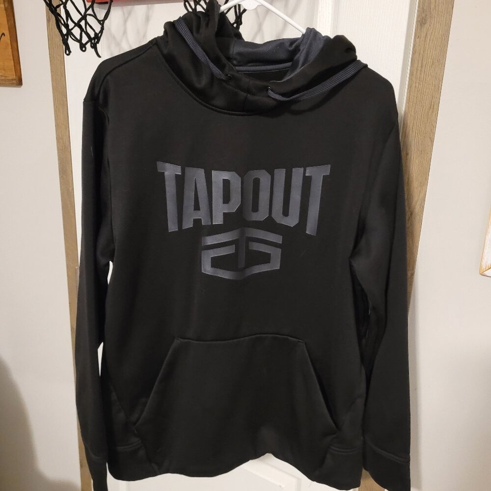 WWE Tapout fleece Hoodie, black size large